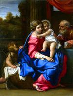 欧洲12-19世纪油画三_CARRACCI, Annibale - The Holy Family with the Infant Saint John the Baptist